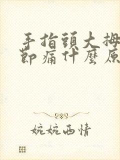 手指头大拇指关节痛什么原因