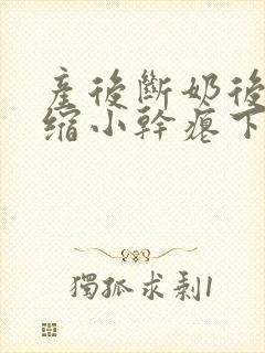 产后断奶后乳房缩小干瘪下垂怎么办