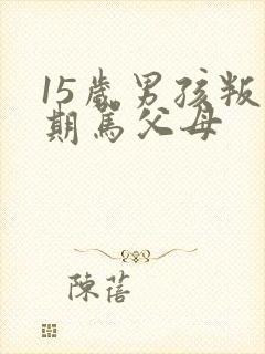 15岁男孩叛逆期骂父母封面