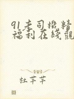 91老司机精品福利在线观看封面