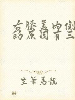 右膝盖内侧疼痛的原因有三种