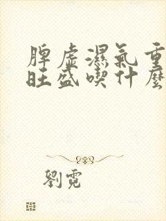 脾虚湿气重肝火旺盛吃什么药封面