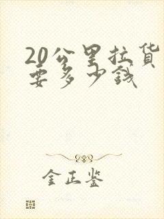 20公里拉货需要多少钱