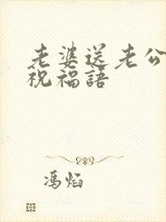 老婆送老公生日祝福语