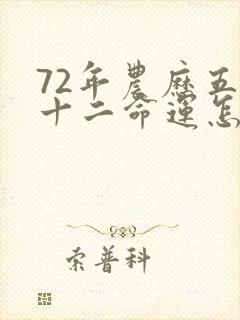 72年农历五月十二命运怎么样