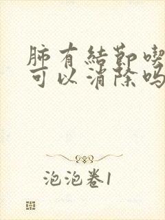 肺有结节吃中药可以消除吗