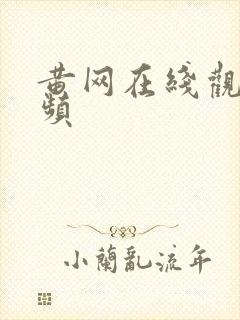 黄网在线观看视频