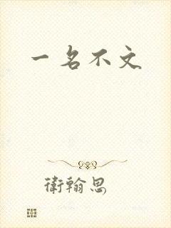 一名不文