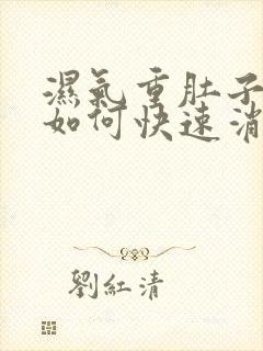 湿气重肚子胀气如何快速消除封面