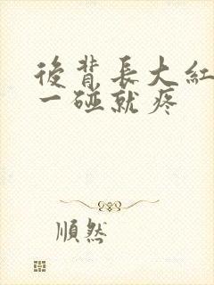 后背长大红疙瘩一碰就疼