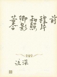 董卿和程前两人合影照片封面