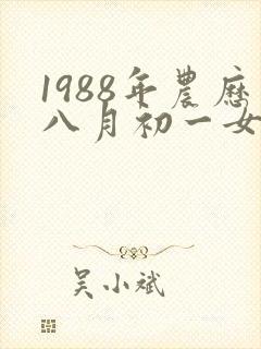 1988年农历八月初一女龙命运怎么样