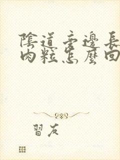 阴道旁边长了个肉粒怎么回事