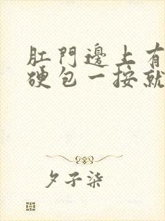 肛门边上有一个硬包一按就疼