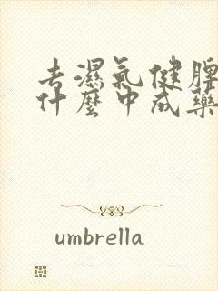 去湿气健脾胃吃什么中成药最快封面