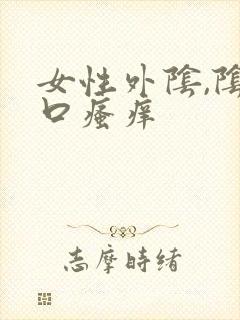 女性外阴,阴道口瘙痒