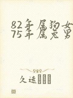 82年属狗女和75年属兔男婚姻如何