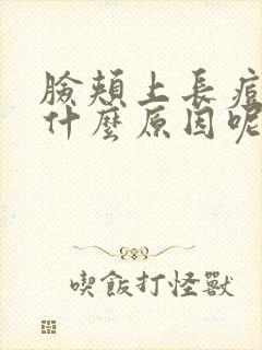 脸颊上长痘痘是什么原因呢