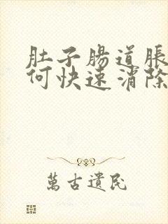 肚子肠道胀气如何快速消除