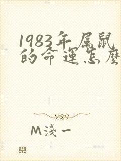 1983年属鼠的命运怎么样?