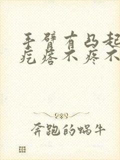 手臂有凸起的硬疙瘩不疼不痒怎么回事