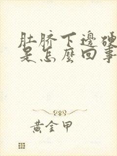 肚脐下边硬硬的是怎么回事封面