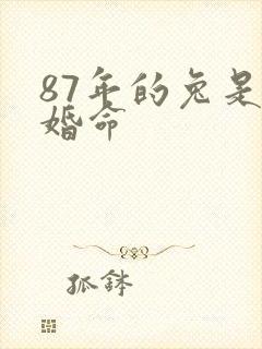 87年的兔是二婚命