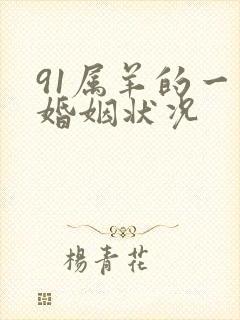 91属羊的一生婚姻状况