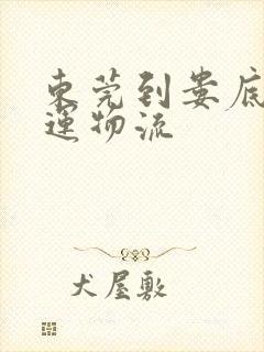 东莞到娄底的货运物流