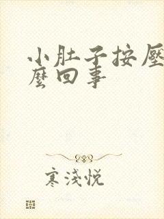 小肚子按压疼怎么回事