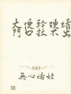 大便干硬堵在肛门口拉不出来还出血