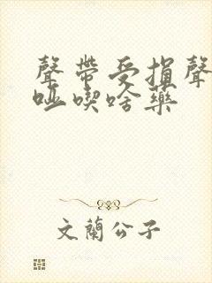 声带受损声音嘶哑吃啥药封面