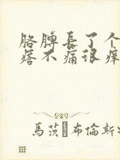 胳膊长了个硬疙瘩不痛很痒