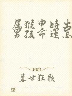 属猴申时出生的男孩命运怎么样封面