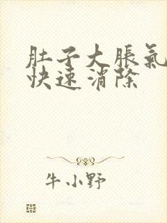 肚子大胀气如何快速消除封面