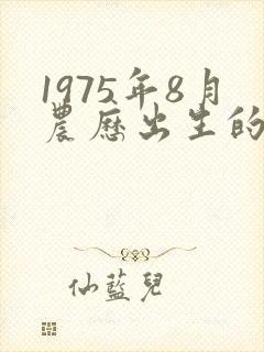 1975年8月农历出生的命运