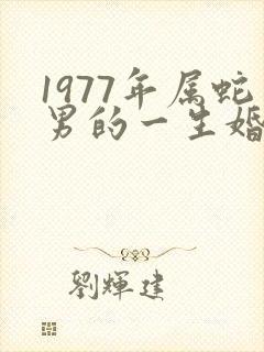 1977年属蛇男的一生婚姻如何封面