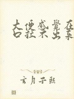 大便感觉在肛门口拉不出来怎么办