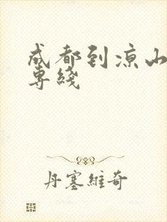 成都到凉山货运专线封面