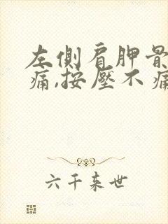 左侧肩胛骨吸气痛,按压不痛