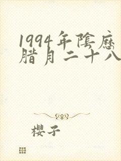 1994年阴历腊月二十八是什么命