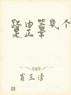 路由器几个灯亮是正常