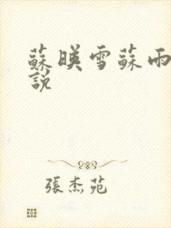 苏映雪苏雨柔小说封面