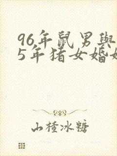 96年鼠男与95年猪女婚姻好不好