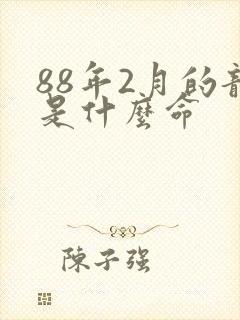 88年2月的龙是什么命