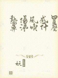 热伤风感冒流清鼻涕吃什么药