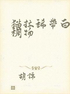 猫拉稀带白色粘稠物