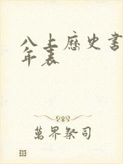 八上历史书大事年表