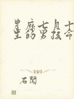 农历七月十四出生的男孩命运