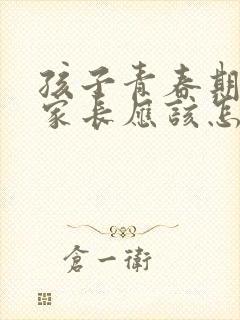 孩子青春期叛逆家长应该怎么办